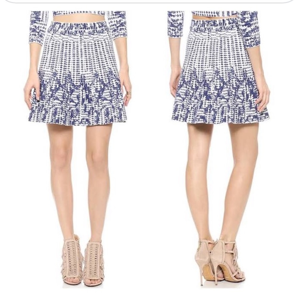 BCBG Peyton Croc-Jacquard Skirt W/Tag